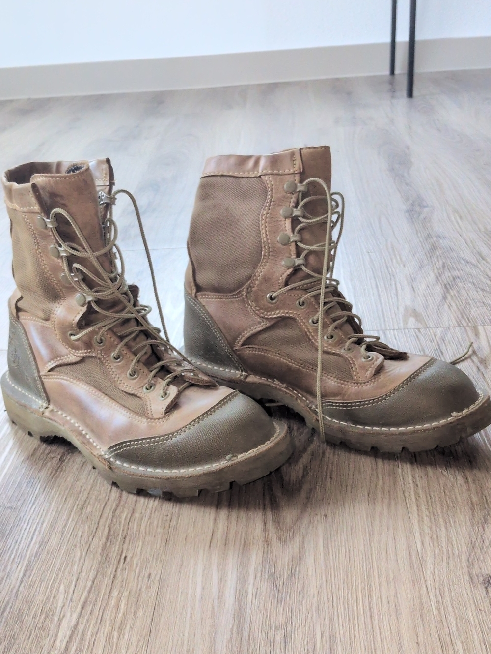 Men's Brown Lace-Up Rain & Snow Tactical Boots